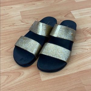 Melissa gold sparkle sandals